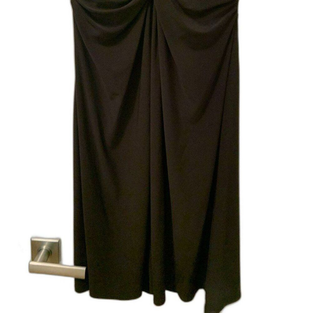 Chaps Sleeveless V-Neck Black Dress Size 6 - Picture 3 of 8